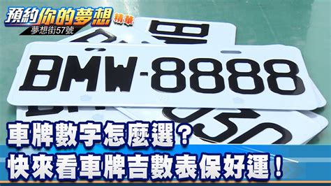 台灣吉利數字|車牌數字怎麼選，快來看車牌數字吉凶對照表